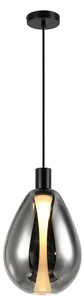 Závesný luster DENSO na lanku 1xG9/5W/230V, priemer 20 cm, čierny chróm