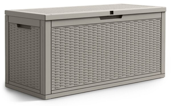 Záhradný úložny box sivý 340 L