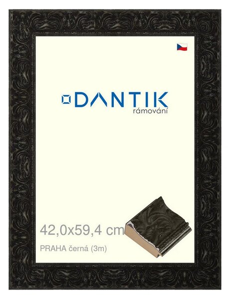 DANTIK rám na obraz 42x59,4 | PRAHA černá (Plexi Čiré)