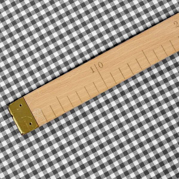 Dekoračná látka Rebeka RE-012 Sivo-biela kocka malá - šírka 140 cm