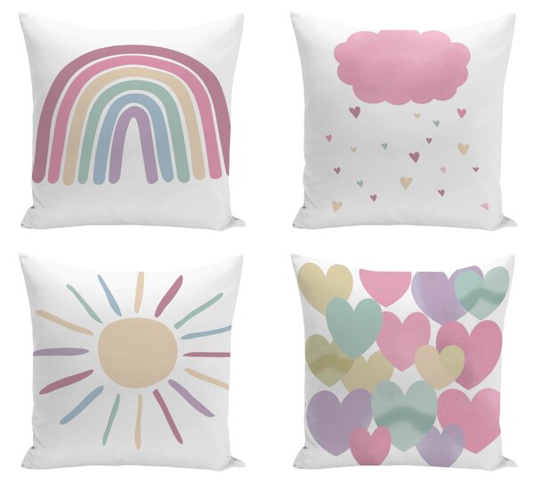 XPOSE® Set obliečok na vankúš AMÁLKA 43x43 cm - set 4 ks