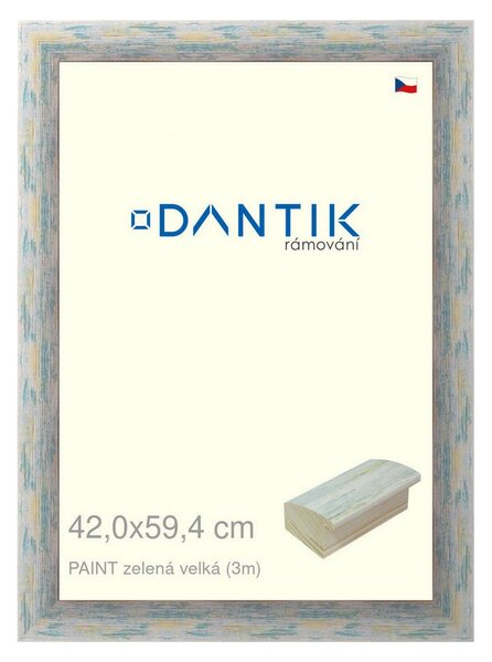 DANTIK rám na obraz 42x59,4 | PAINT zelená velká (Plexi Čiré)