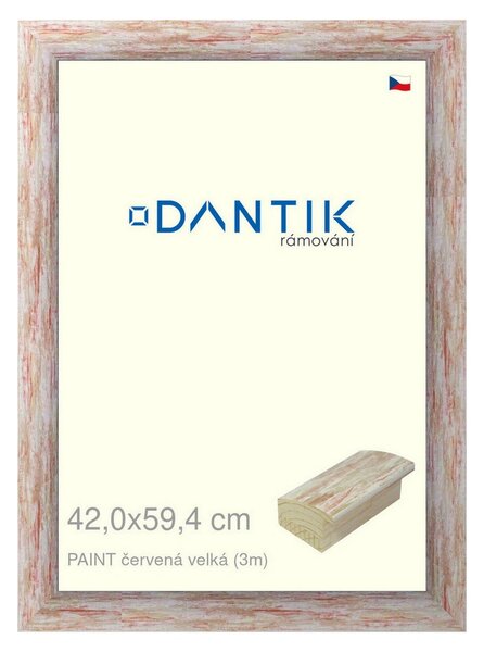 DANTIK rám na obraz 42x59,4 | PAINT červená velká (Plexi Čiré)