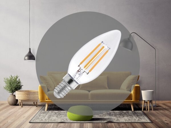 LED Žiarovka FILAMENT C37 E14/6W/230V 3000K