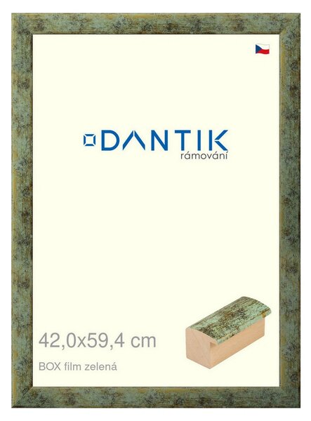 DANTIK rám na obraz 42x59,4 | BOX filmzelená (Plexi Čiré)