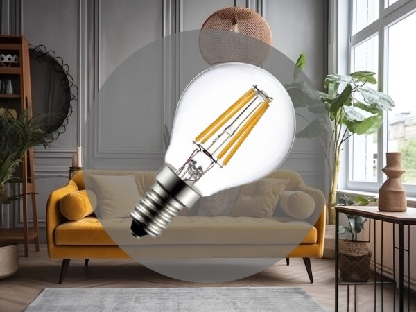 LED Žiarovka FILAMENT G45 E14/6W/230V 4000K