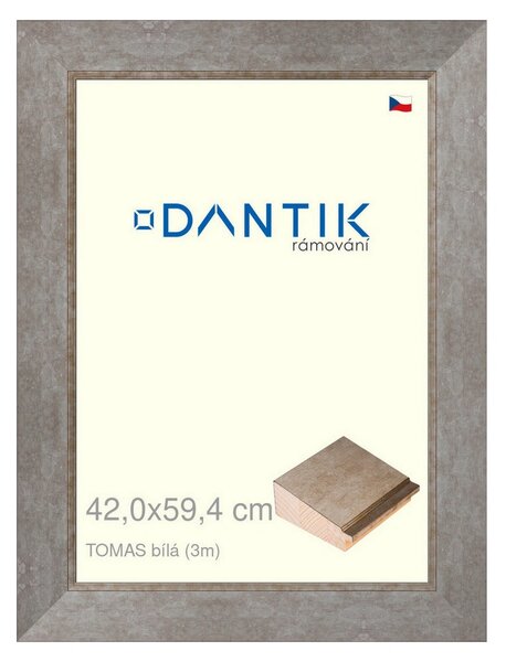 DANTIK rám na obraz 42x59,4 | TOMAS bílá velká (Plexi Čiré)