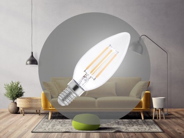LED Žiarovka FILAMENT C37 E14/6W/230V 4000K