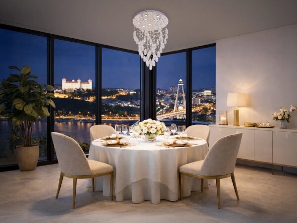 LED krištáľové stropné svietidlo MAJURO LED/30W/230V pr. 45 cm lesklý chróm + DO