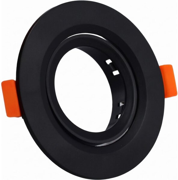 Rámček pre podhľadové svietidlo GU10, priemer 9 cm, čierny