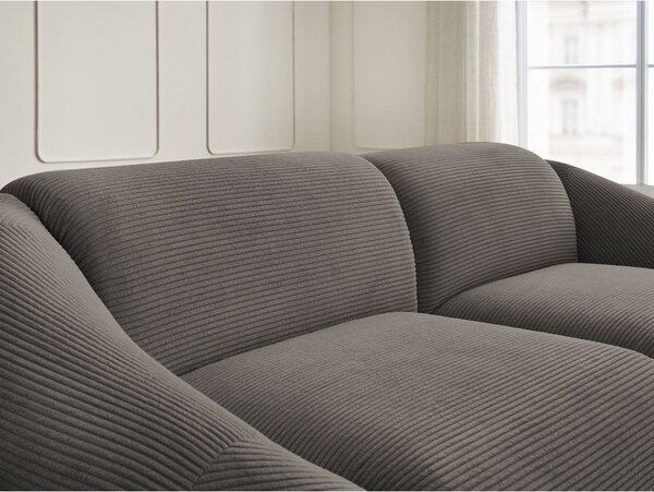 Taupe menčestrová pohovka 250 cm Tina – Bobochic Paris