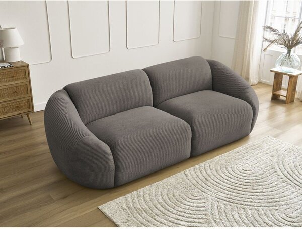 Taupe menčestrová pohovka 250 cm Tina – Bobochic Paris