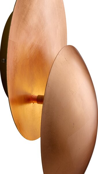 Moderné nástenné svietidlo medené 34,5 cm 2-svetlá - Sunrise