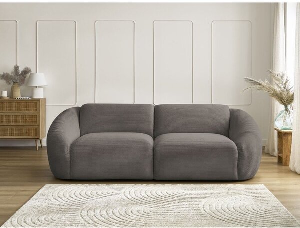 Taupe menčestrová pohovka 250 cm Tina – Bobochic Paris