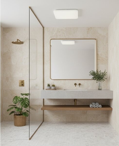Top Light - LED kúpeľňové stropné svietidlo DUNAJ LED/18W/230V 3000/4000/6500K IP44 biele