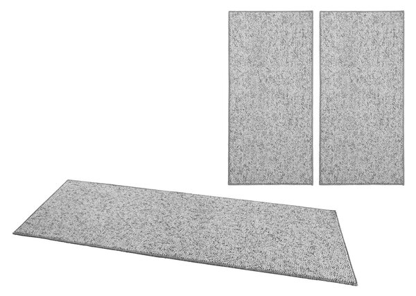 BT Carpet, Spálňová sada Wolly 102840 Grey, 3 diely: 67x140 (2x), 67x250 (1x), šedá, spálňa