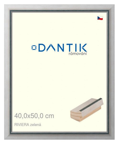 DANTIK rám na obraz 40x50 | RIVIERA zelená (Plexi Čiré)