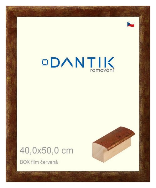 DANTIK rám na obraz 40x50 | BOX film červená (Plexi Čiré)