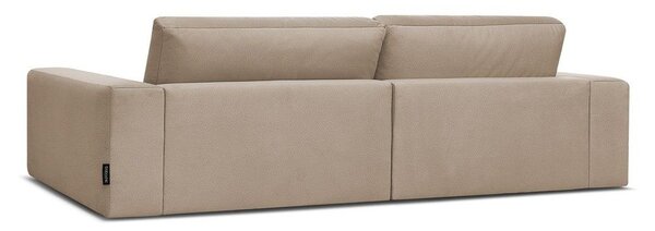 Taupe zamatová pohovka 276 cm Sierra – Bobochic Paris