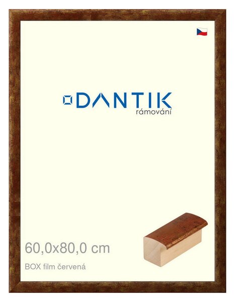 DANTIK rám na obraz 60x80 | BOX film červená (Plexi Čiré)