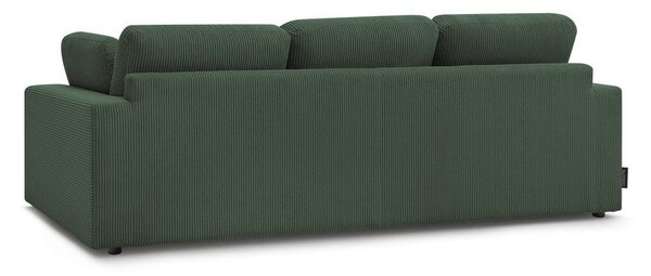 Zelená menčestrová pohovka 250 cm Belair – Bobochic Paris