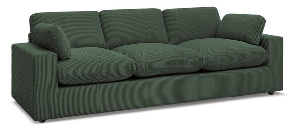 Zelená menčestrová pohovka 250 cm Belair – Bobochic Paris
