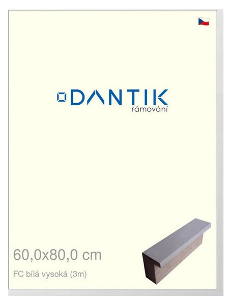 DANTIK rám na obraz 60x80 | FC Bílá vysoká (Plexi Čiré)
