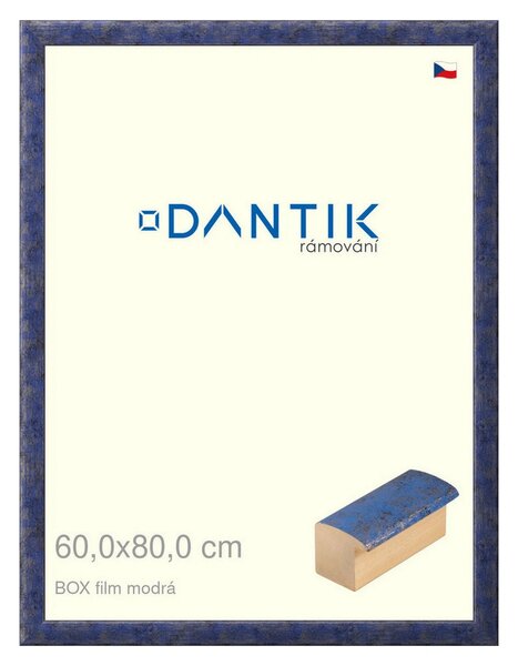 DANTIK rám na obraz 60x80 | BOX film modrá (Plexi Čiré)
