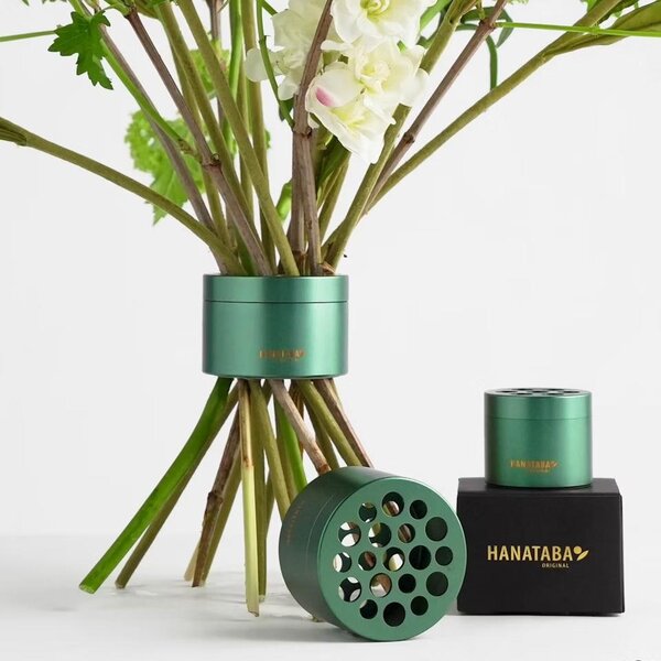Nástroj na aranžovanie kytíc Hanataba Ivy Green – set 2 ks