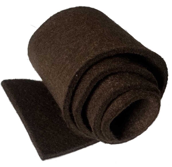 Dekoračný filc 3 mm, farba Hnědá, metráž 100cm 600gr