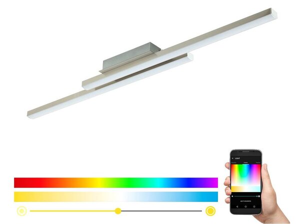 Eglo 55971 - LED RGBW stmievateľné stropné svietidlo FRAIOLI-C LED/34W/230V s chrómom+DO
