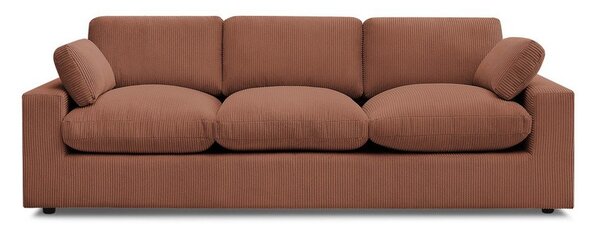 Oranžová menčestrová pohovka 250 cm Belair – Bobochic Paris