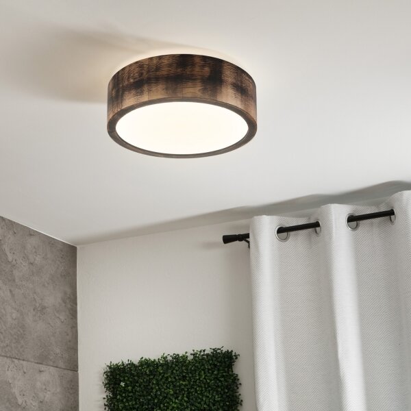Brilagi - LED Stropné svietidlo CARVALHO SMOKEY LED/20W/230V dub pr. 27,5 cm