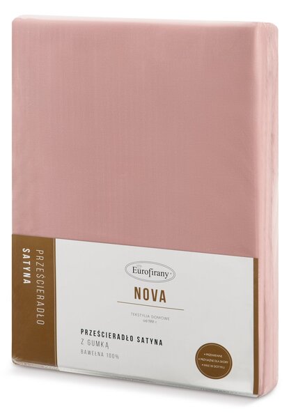 MAKOSATÉNOVÉ PRESTIERADLO NOVA3 140X200 CM RUŽOVÉ