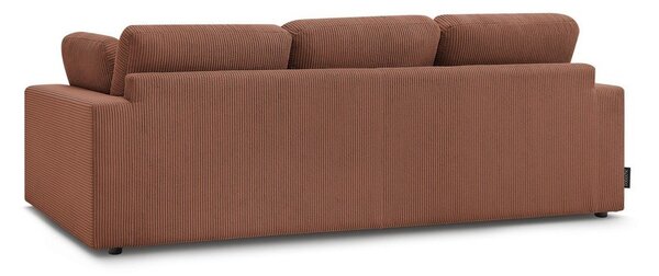 Oranžová menčestrová pohovka 250 cm Belair – Bobochic Paris