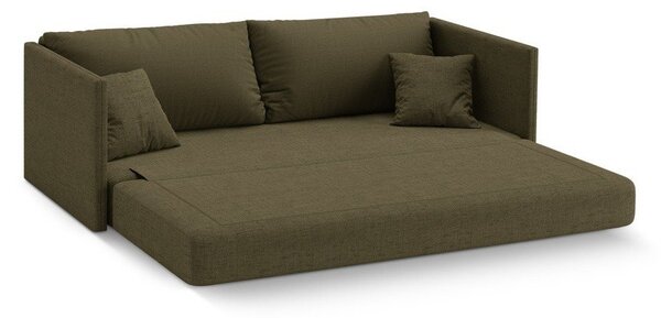 Zelená ženilková rozkladacia pohovka 209 cm Shannon – Cosmopolitan Design