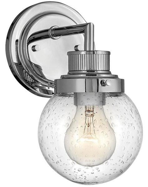Quintiesse QN-POPPY1-PC-BATH-Kúpeľňové nástenné svietidlo POPPY 1xE27/60W/230V IP44 lesklý chróm