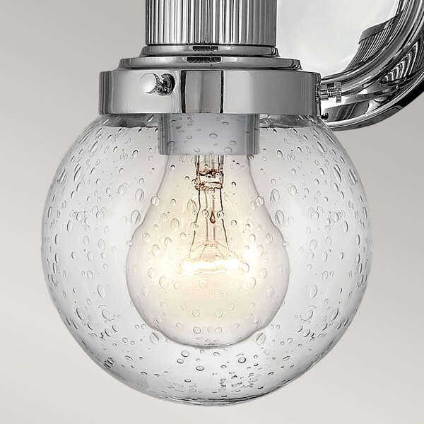 Quintiesse QN-POPPY1-PC-BATH-Kúpeľňové nástenné svietidlo POPPY 1xE27/60W/230V IP44 lesklý chróm