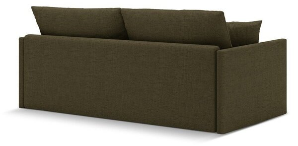 Zelená ženilková rozkladacia pohovka 209 cm Shannon – Cosmopolitan Design