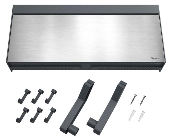 Nástenný držiak na kuchynské utierky a fólie Metaltex Tango Inox