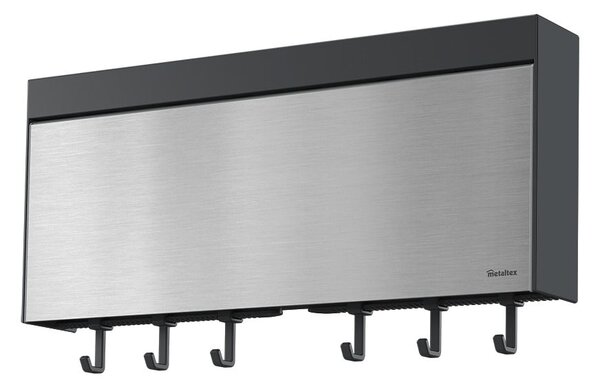 Nástenný držiak na kuchynské utierky a fólie Metaltex Tango Inox