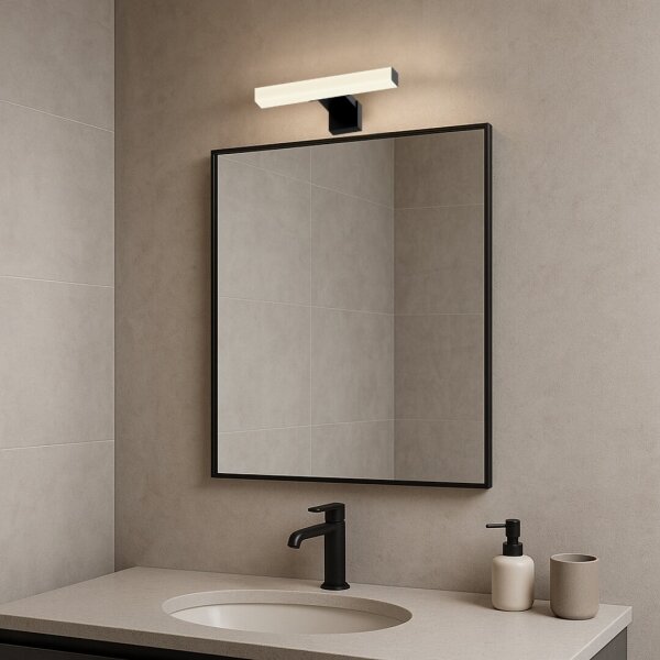 Rabalux 75050 - LED osvetlenie kúpeľňového zrkadla OLIRO LED/4W/230V IP44 20 cm čierne