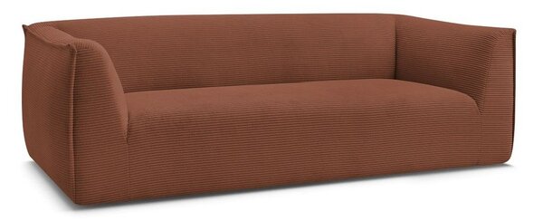 Oranžová menčestrová pohovka 242 cm Giorgia – Bobochic Paris