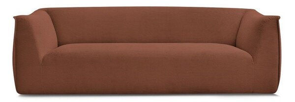 Oranžová menčestrová pohovka 242 cm Giorgia – Bobochic Paris