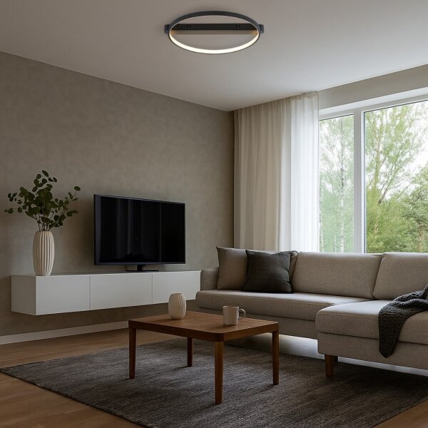 Rabalux 71344 - LED stropné svietidlo BELIZA LED/45W/230V 3000K 50x55 cm čierne