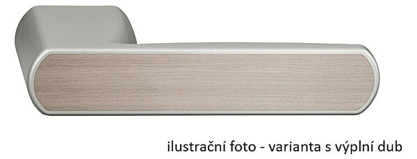 Dverové kovanie TWIN ALLEGRA 1618 (XR - NEREZOVÁ VÝPLŇ), kľučka-kľučka, Bez spodnej rozety, Twin XR (inoxchróm)
