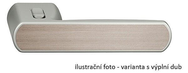 Dverové kovanie TWIN ALLEGRA 1618 FAST LOCK (XR - BEZ VÝPLNE), klika/klika s uzamykáním levá, Twin XR (inoxchróm)