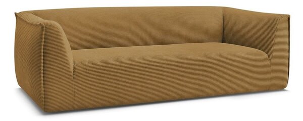 Menčestrová pohovka v horčicovej farbe 242 cm Giorgia – Bobochic Paris
