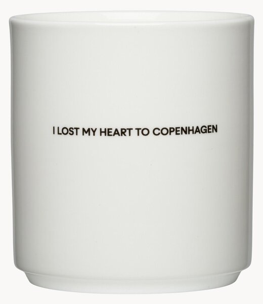 Hrnček's nápisom I Lost My Heart