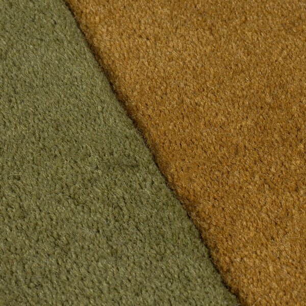 Zelený ručne tkaný vlnený koberec 120x180 cm Lozenge – Flair Rugs
